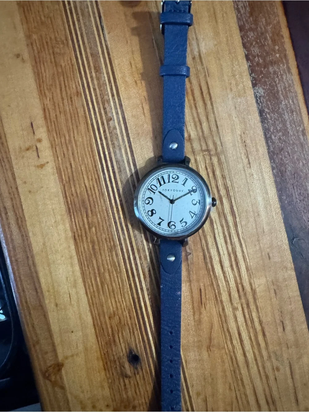 TOKYObay Women's Gray Leather Strap Watch with Silver Dial